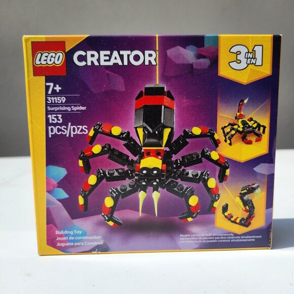 New LEGO Creator 3-in-1 31159 Spider Toy Spider Scorpion Snake Wild Animals Surp - Picture 12 of 16